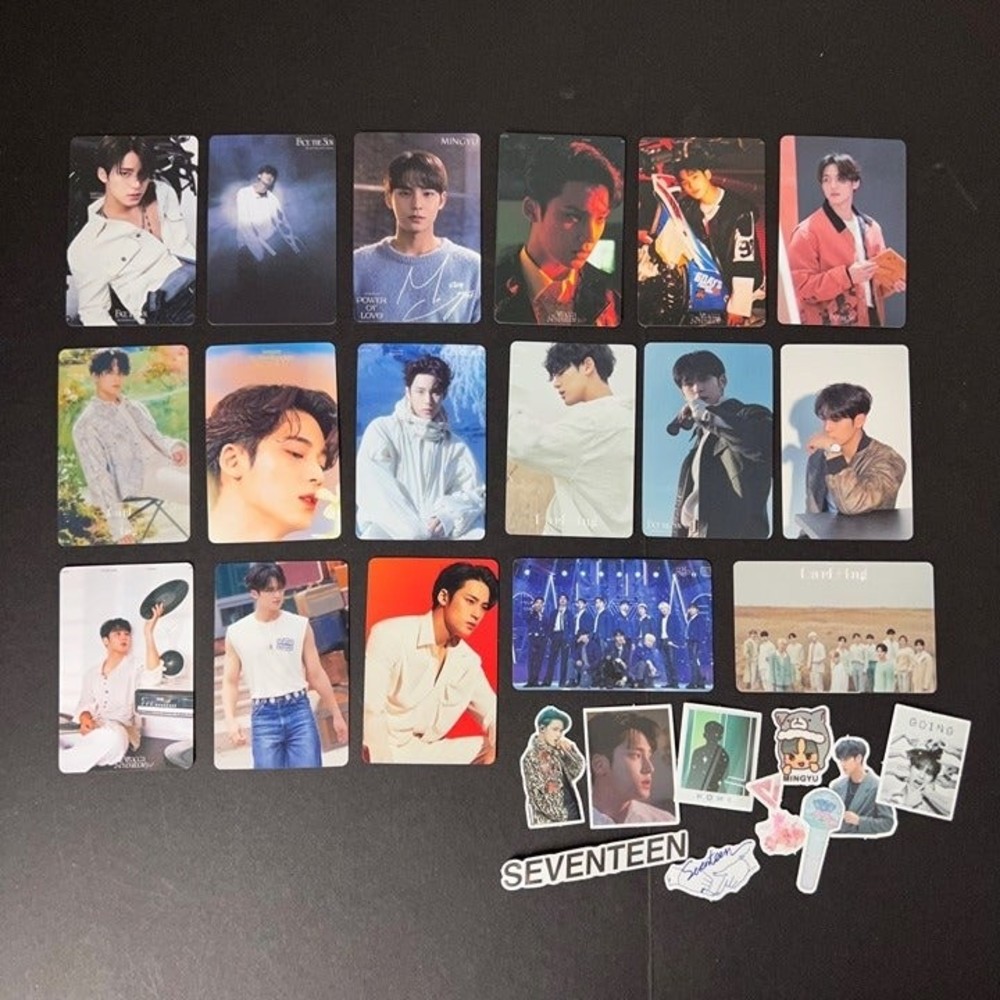 MINGYU Photocards Seventeen 17 KPOP Kim Set Bias Pack Unofficial Cards Carats